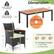 165 lbs Load Capacity of Tabletop
Dimension: 75" x 36"
400 lbs Load Capacity of Each Chair
Dimensions:
- 29.5"
- 17.5"
- 2"
- 23.5"
- 32"
- 2.3"
- 17"
- 18.5"
- 25"
- 16"
- 22"
Come in 3 boxes
Package Includes:
- 1 x Patio Table
- 8 x Patio Chairs
