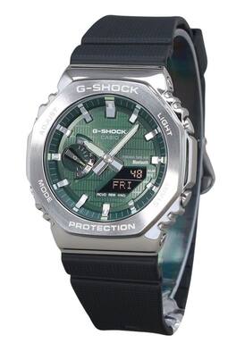Casio - G-Shock G-Steel Analog Digital Smartphone Link Resin Strap Dial Tough Solar GBM-2100A-1A3 200M Men's Watch - Green