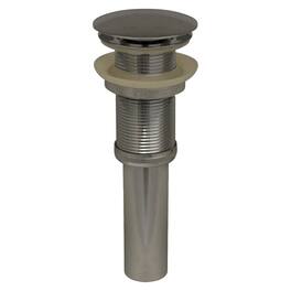 Whitehaus - Decorative Pop-up Mushroom Drain with Overflow - Silver