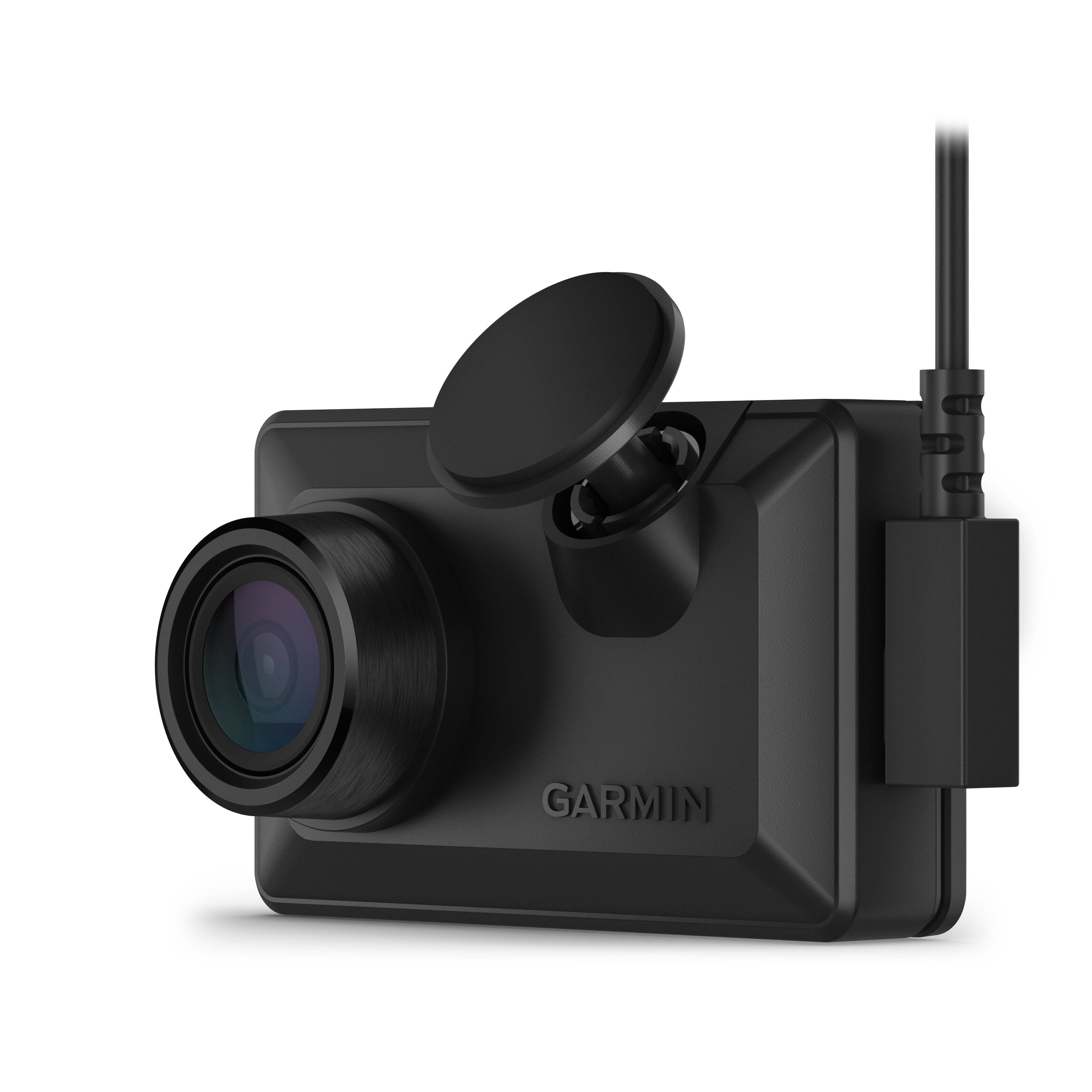 Left. Garmin - Dash Cam X110 1080p Dash Cam with a 140-degree Field of View and built-in Clarity Polarizer - Black.