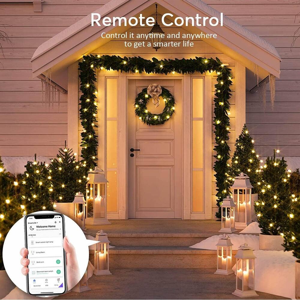 Remote Control  
Control it anytime and anywhere to get a smarter life  

Welcome Home  
Smart switch night light  
Living room  
Smart curtain switch  
Bedroom  
15°  
12:00 PM