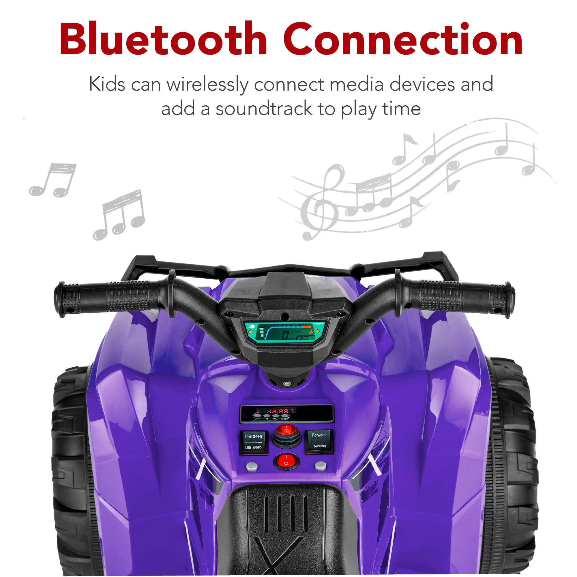 Bluetooth Connection

Kids can wirelessly connect media devices and add a soundtrack to play time.