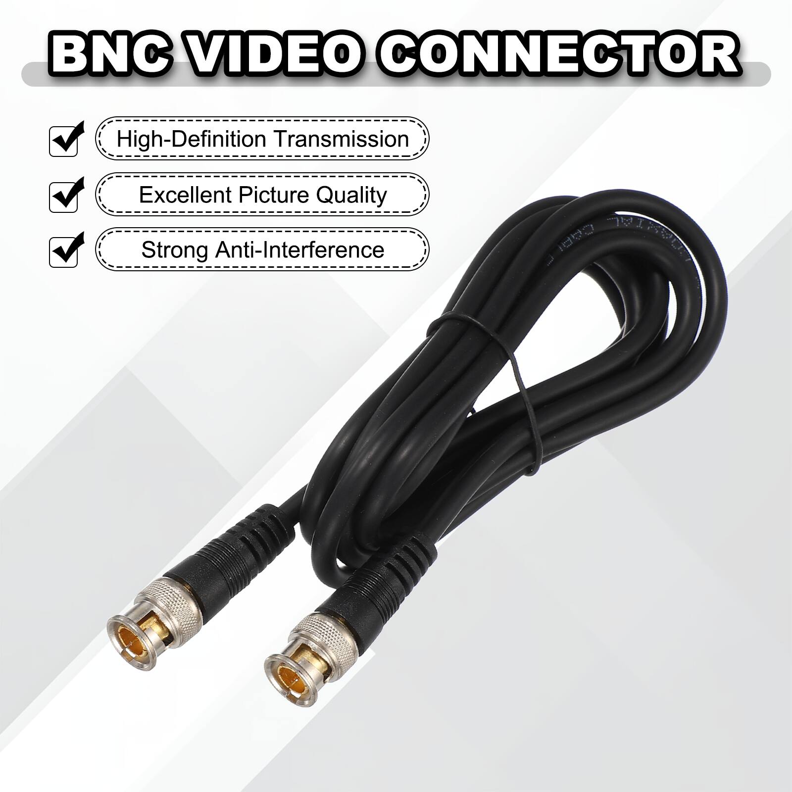 BNC VIDEO CONNECTOR

- High-Definition Transmission
- Excellent Picture Quality
- Strong Anti-Interference