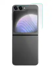 Front. Gadget Guard - Gadget Guard Glass Screen Protector for Samsung Galaxy Z Flip 5 - Clear.