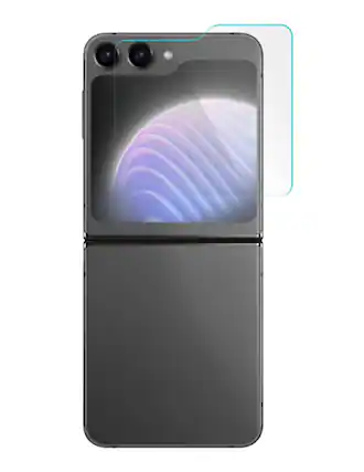 Front. Gadget Guard - Gadget Guard Glass Screen Protector for Samsung Galaxy Z Flip 5 - Clear.