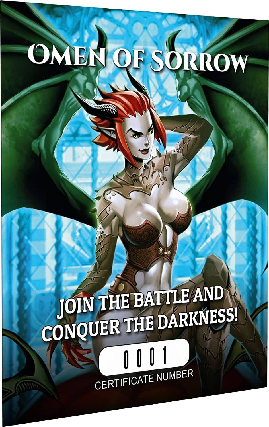 OMEN OF SORROW

JOIN THE BATTLE AND CONQUER THE DARKNESS!

0001
CERTIFICATE NUMBER