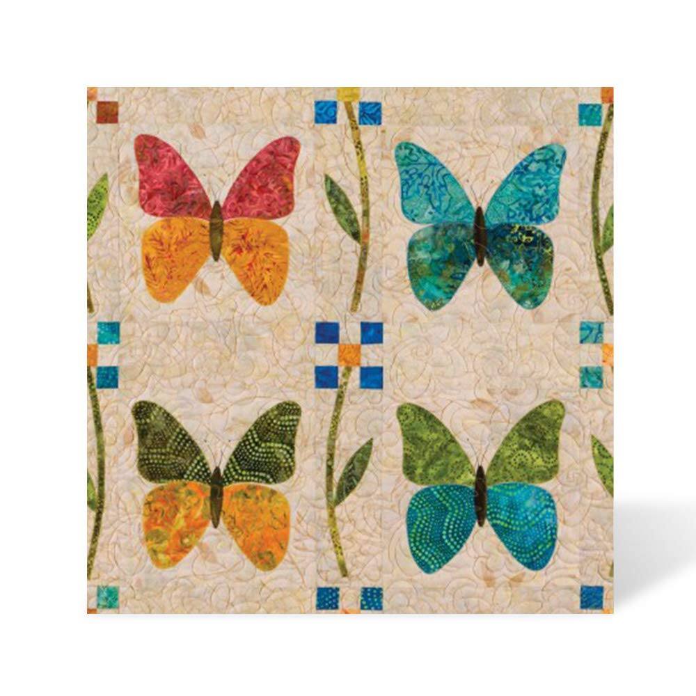 Left. AccuQuilt - 55467 Butterfly By Edyta Sitar Go! Fabric Cutting Dies, 8" by 7.5" - Multicolor.