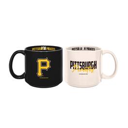 Logo Brands - Pittsburgh Pirates 2-Pack 15oz. Stackable Mug Set - Multicolor