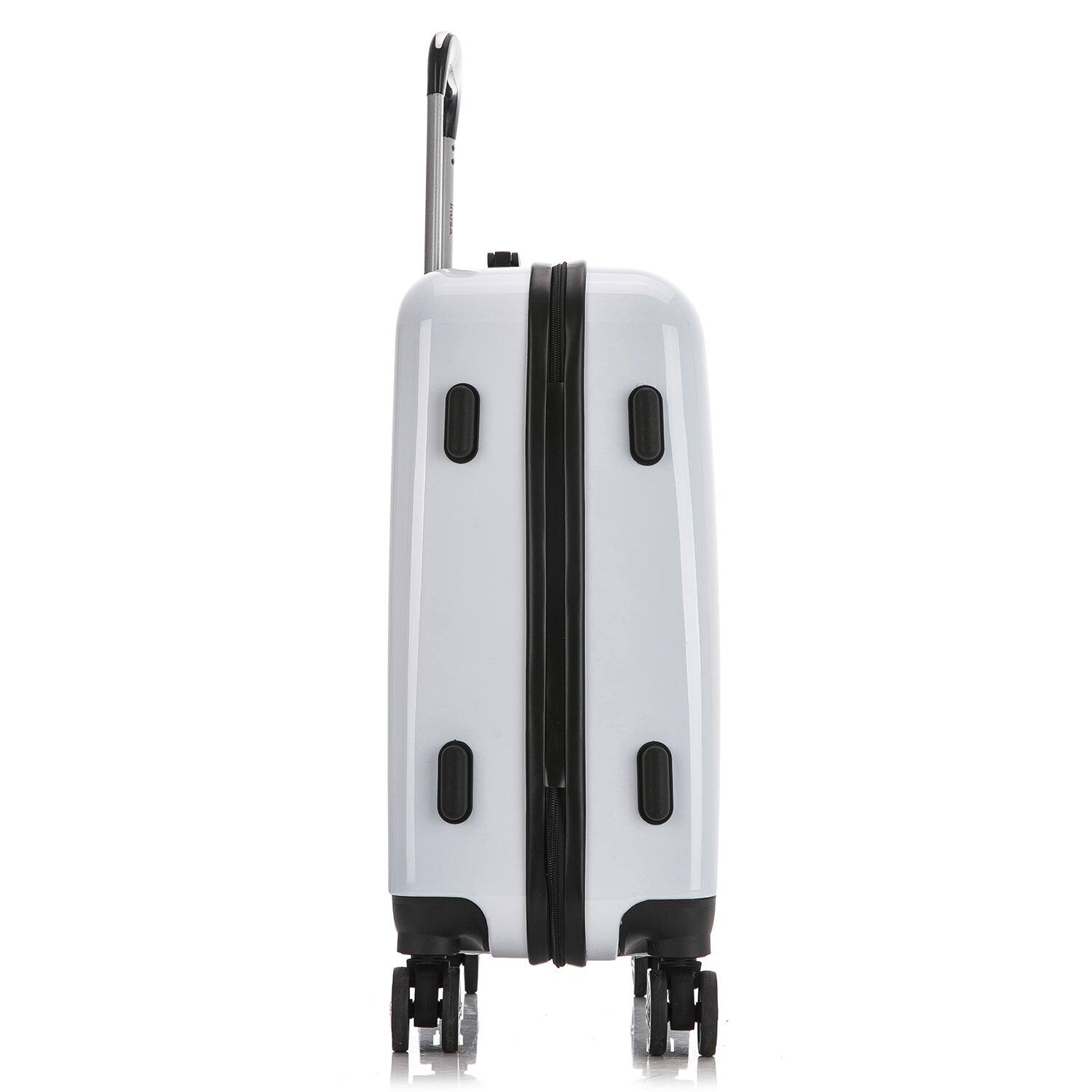 Alt View 3. InUSA - Fusion Prints lightweight hardside Spinner Luggage 20" carry-on - FUSION.