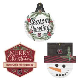 Jardine - South Carolina Gamecocks Ornament Bundle - White