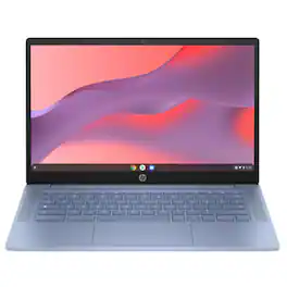 HP - Refurbished Excellent - Chromebook 14a-nf0008ca 14" FHD Intel Processor N100 0.8 GHz up to 3.4 GHz 4GB RAM 128GB UFS ChromeOS - Blue