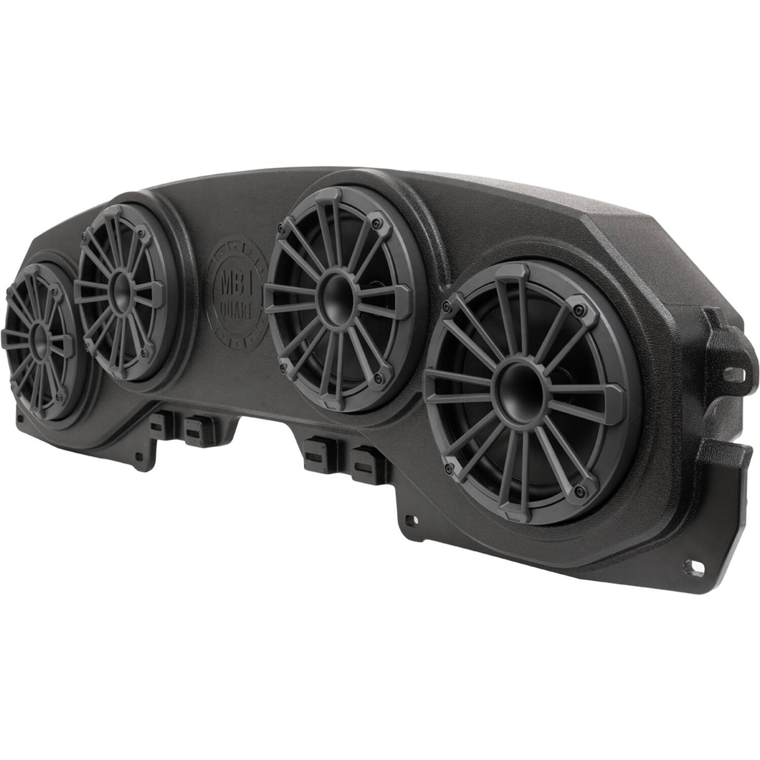 Angle. MB Quart - Tuned 8" Compression Horn Car 4-Speaker Kit with RGB LED Lighting for Jeep Wrangler JL and Gladiator JT Vehicles - Black.