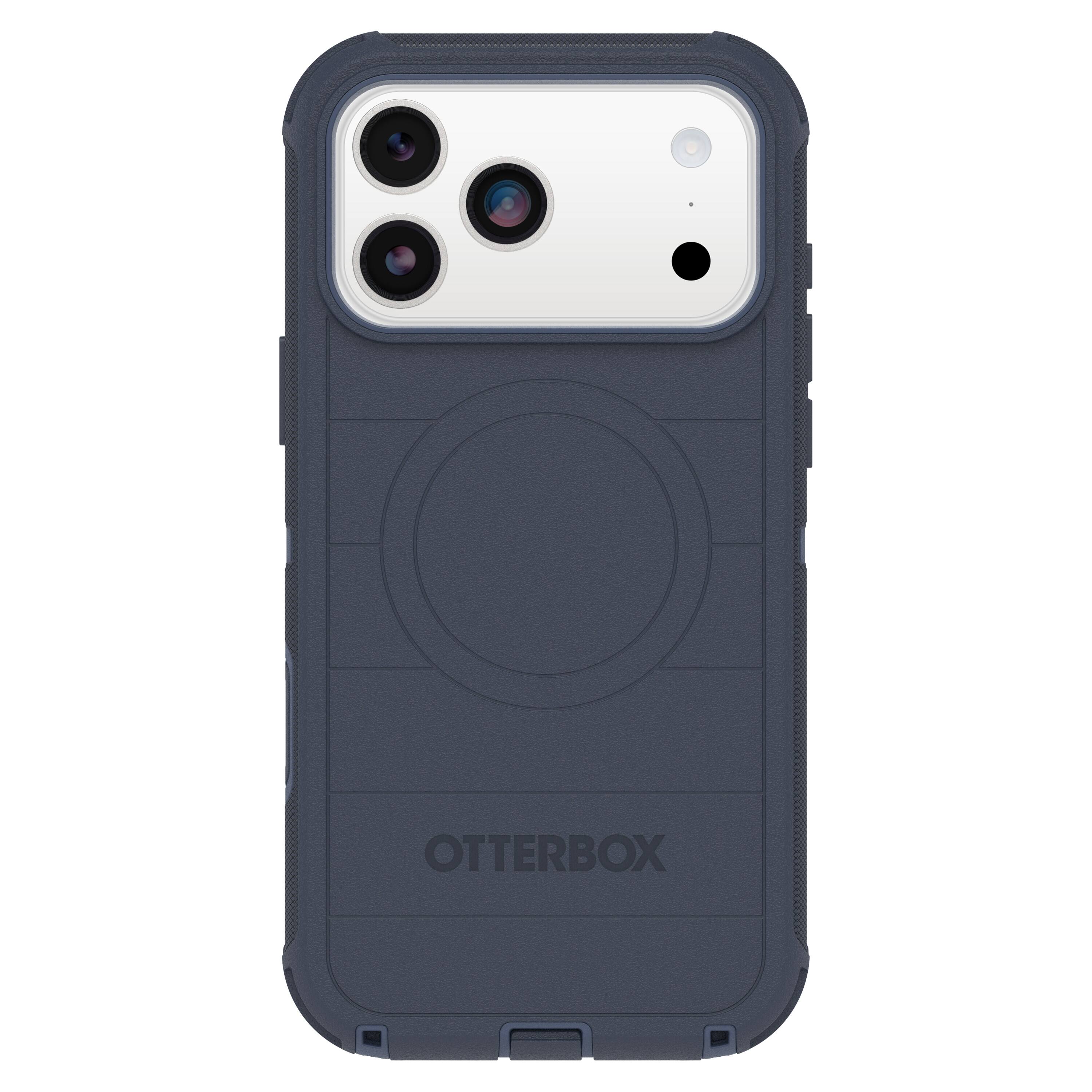Angle. OtterBox - Defender Series Pro Hard Shell for Apple iPhone 17 Pro Max - Blue.