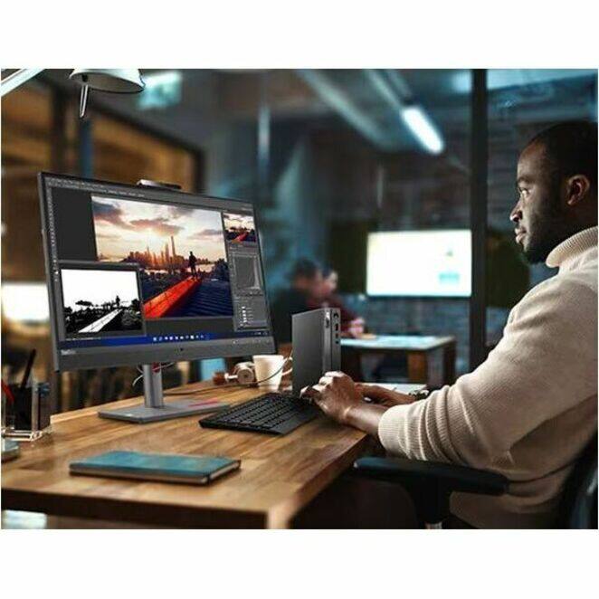 Alt View 2. Lenovo - Lenovo ThinkCentre neo 50q Gen 4 12LN0069US Desktop Computer - Intel Core i5 13th Gen i5-13420H - 8 GB - 512 GB PCI - Black.