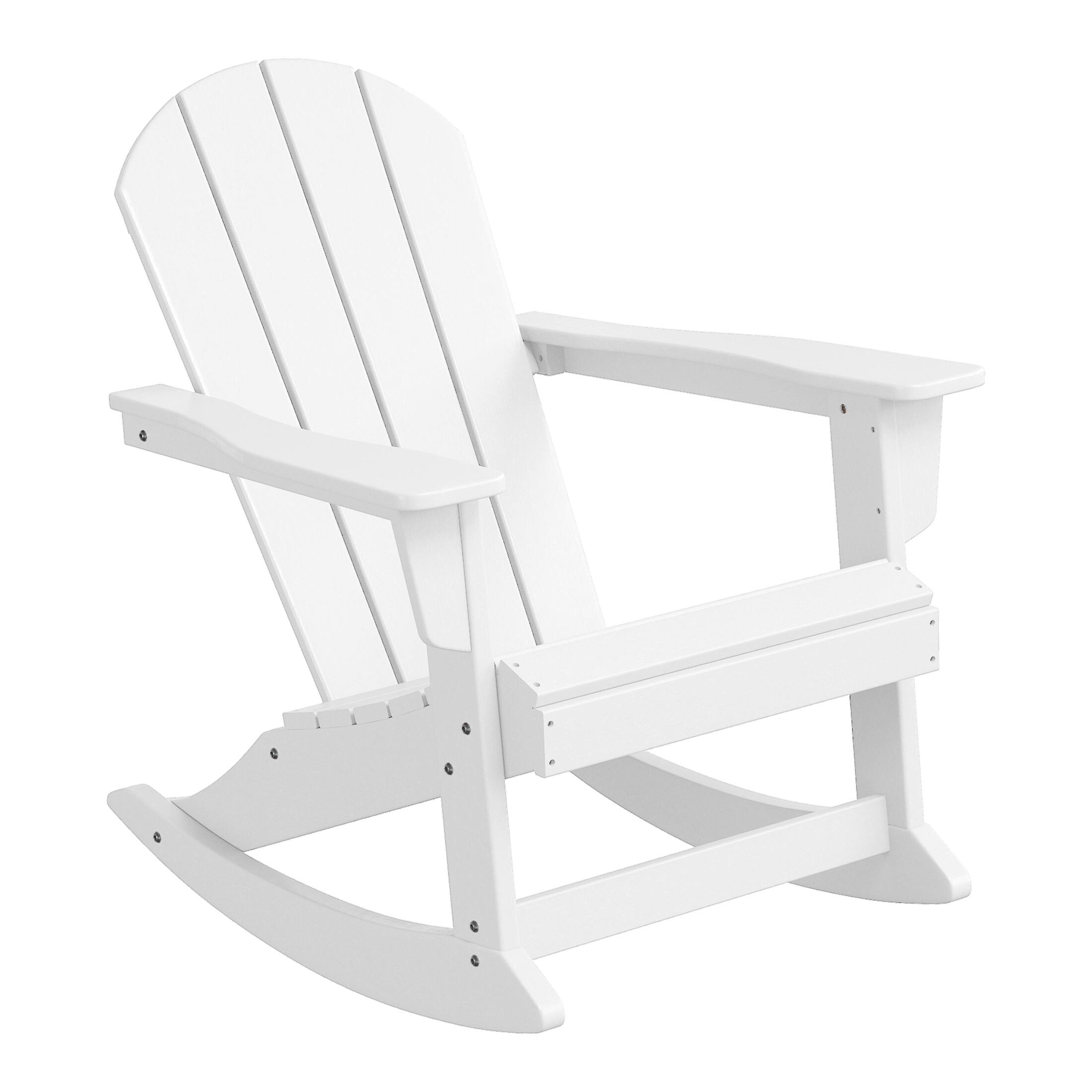 WestinTrends Malibu 3 Piece set Outdoor / Patio Poly Adirondack rocking ...