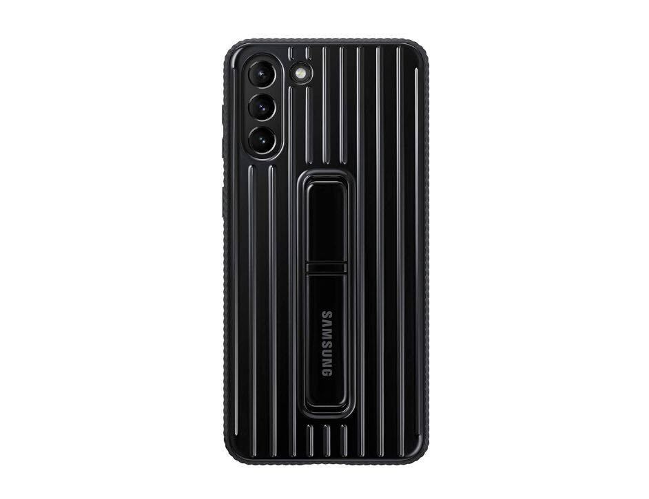 Samsung - Rugged Protective Cover for Galaxy S21+ | Color: - Black