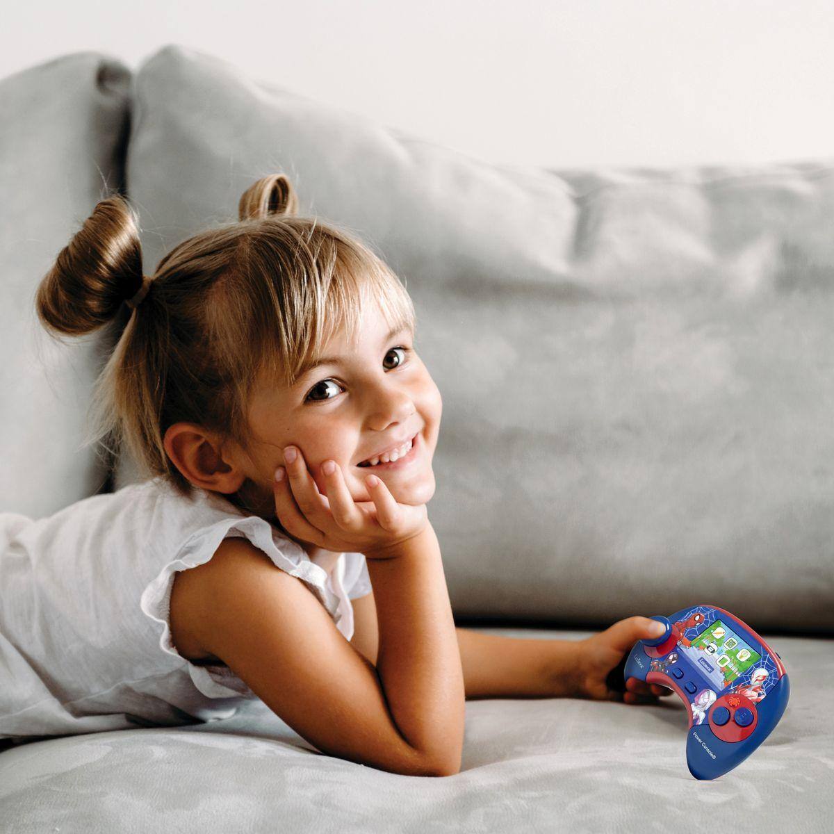 Alt View 3. Lexibook - Spider-Man Educational Handheld Bilingual Console with LCD Screen.