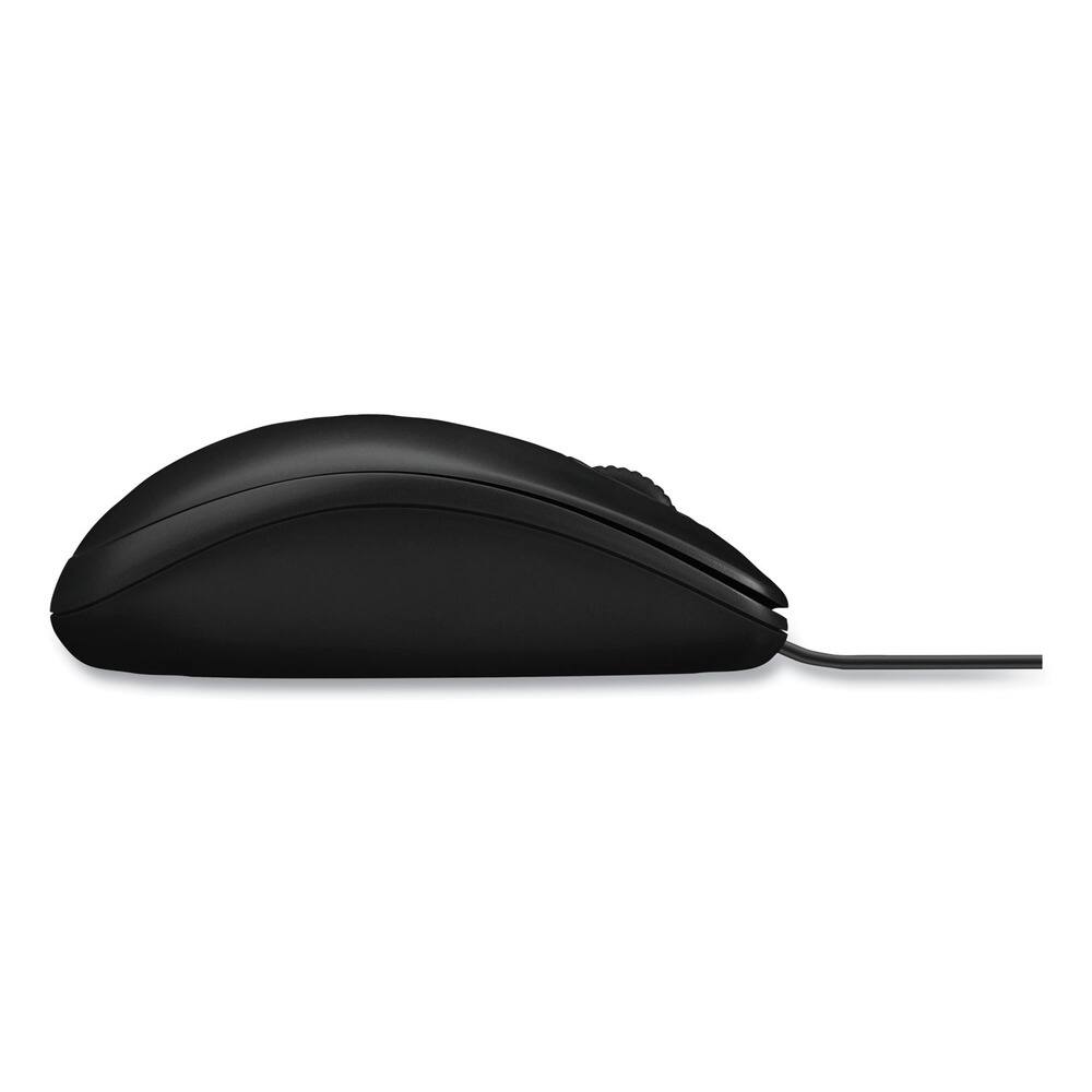Left. Logitech - Logitech 910-001439 B100 Optical USB 2.0 Left/Right Hand Mouse - Black - Black.