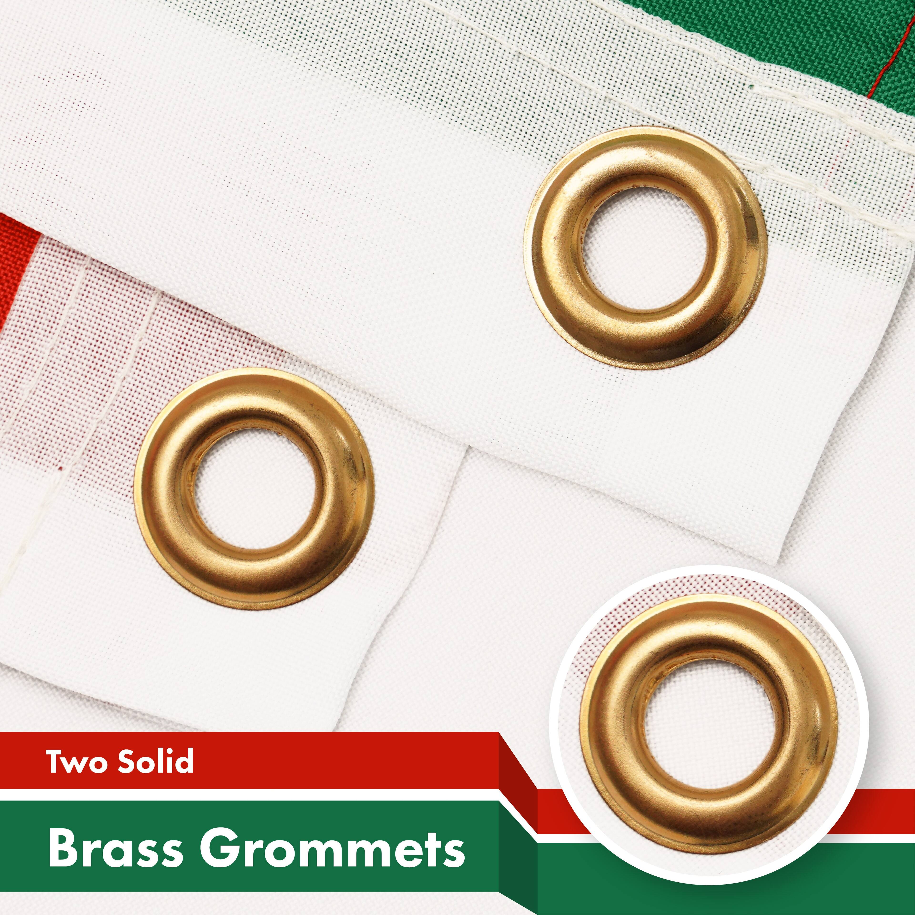 Two Solid Brass Grommets