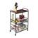 Alt View 15. Honey-Can-Do - 3-Tier Rolling Cart with Wood Shelf and Pull-Out Baskets - Black/Brown.