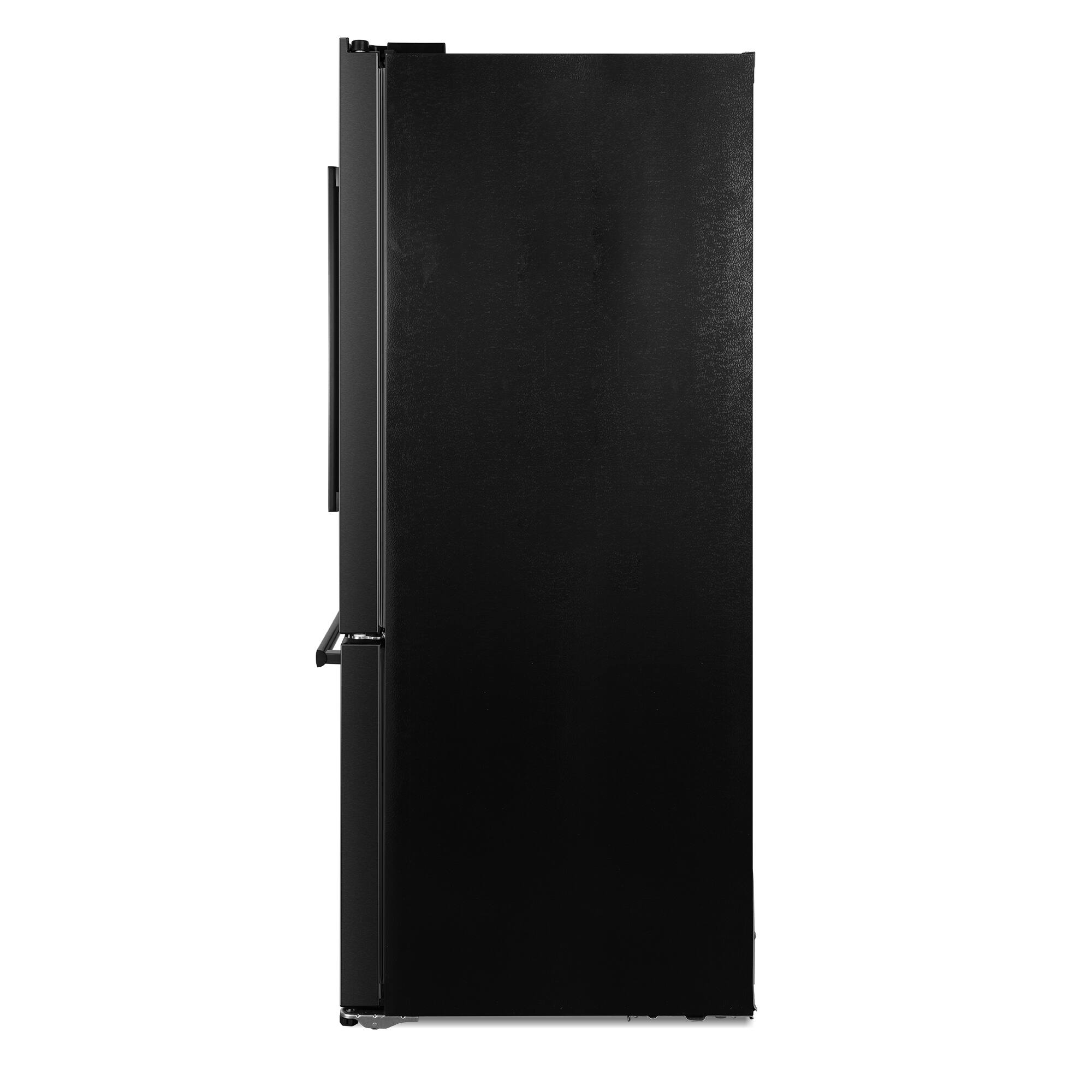 Alt View 8. COSMO - COS-RFFV183GHBK 30 in. Vista Collection 17.5 cu. ft. Counter Depth 3-Door French Door Refrigerator, Freezer Drawer - Matte Black.