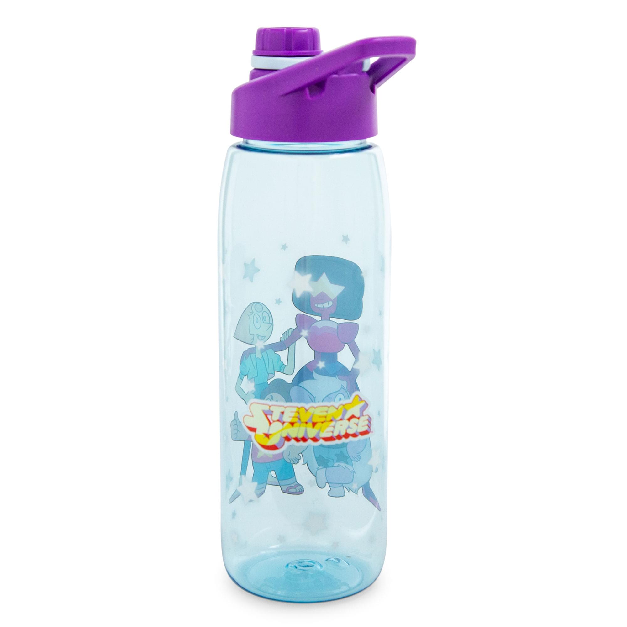 Alt View 1. Silver Buffalo - Steven Universe Characters Water Bottle With Screw-Top Lid | Holds 28 Ounces - Blue.