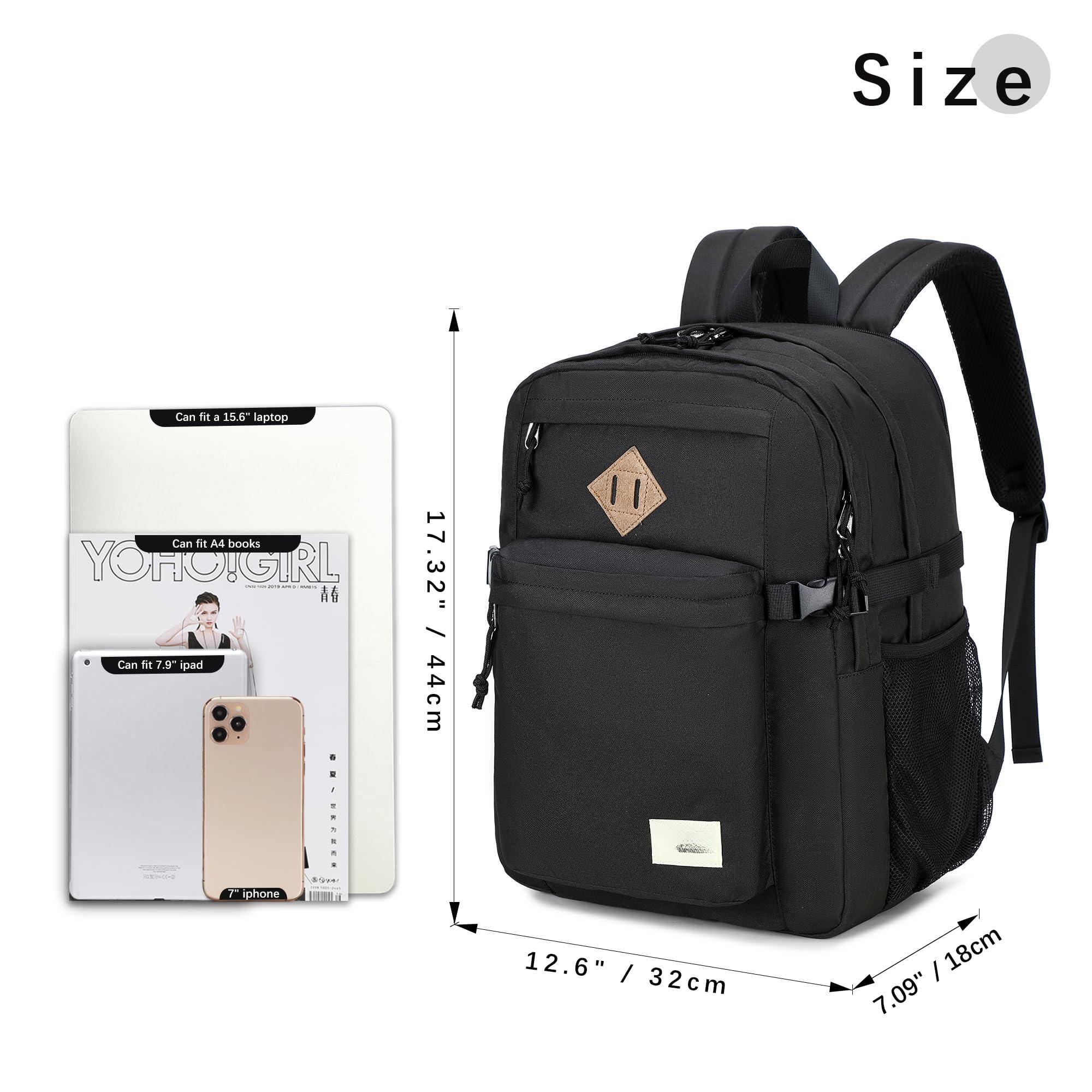 Back. Stamp n Camp - 29l Backpack For School College Bookbag Middle High Backpacks Casual Daypack Travel (black) - Red.