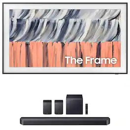 Bundle - Samsung - QN75LS03HE 75" QLED 4K TV with HW-Q990F Soundbar and Sub (2026)