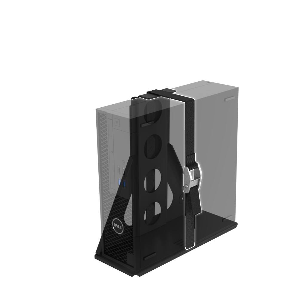 Alt View 10. RackSolutions - RackSolutions Universal PC Wall Mount for Large Size Equipment (2.70in+) - Black.