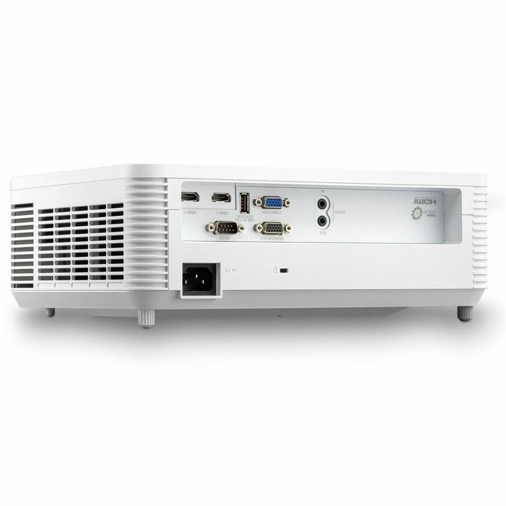 Alt View 18. ViewSonic - PS502X 4,000 ANSI Lumens XGA Short Throw Business and Education Projector - White.