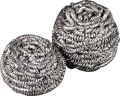 Front. Scotch-Brite - Scotch-Brite Heavy Duty Stainless Steel Scrubber, Gray/Silver, 12 Pads/Pack (84) - Gray/Silver.