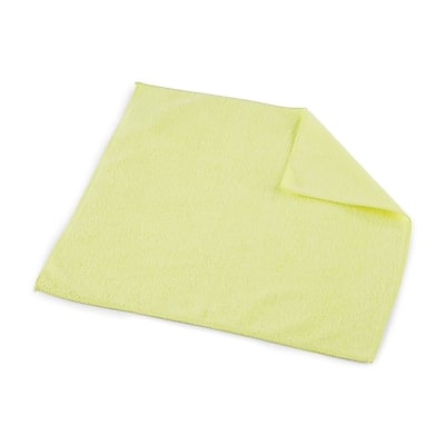 Front. Coastwide Professional - Coastwide Professional™ Microfiber Cloths, 16" x 16", Yellow, 12/Pack (CW52879) - Yellow.