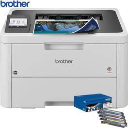 Brother - HL-L3280CDW Laser Printer with Standard-Yield Toner 4 Pack Cyan/Magenta/Yellow/Black
