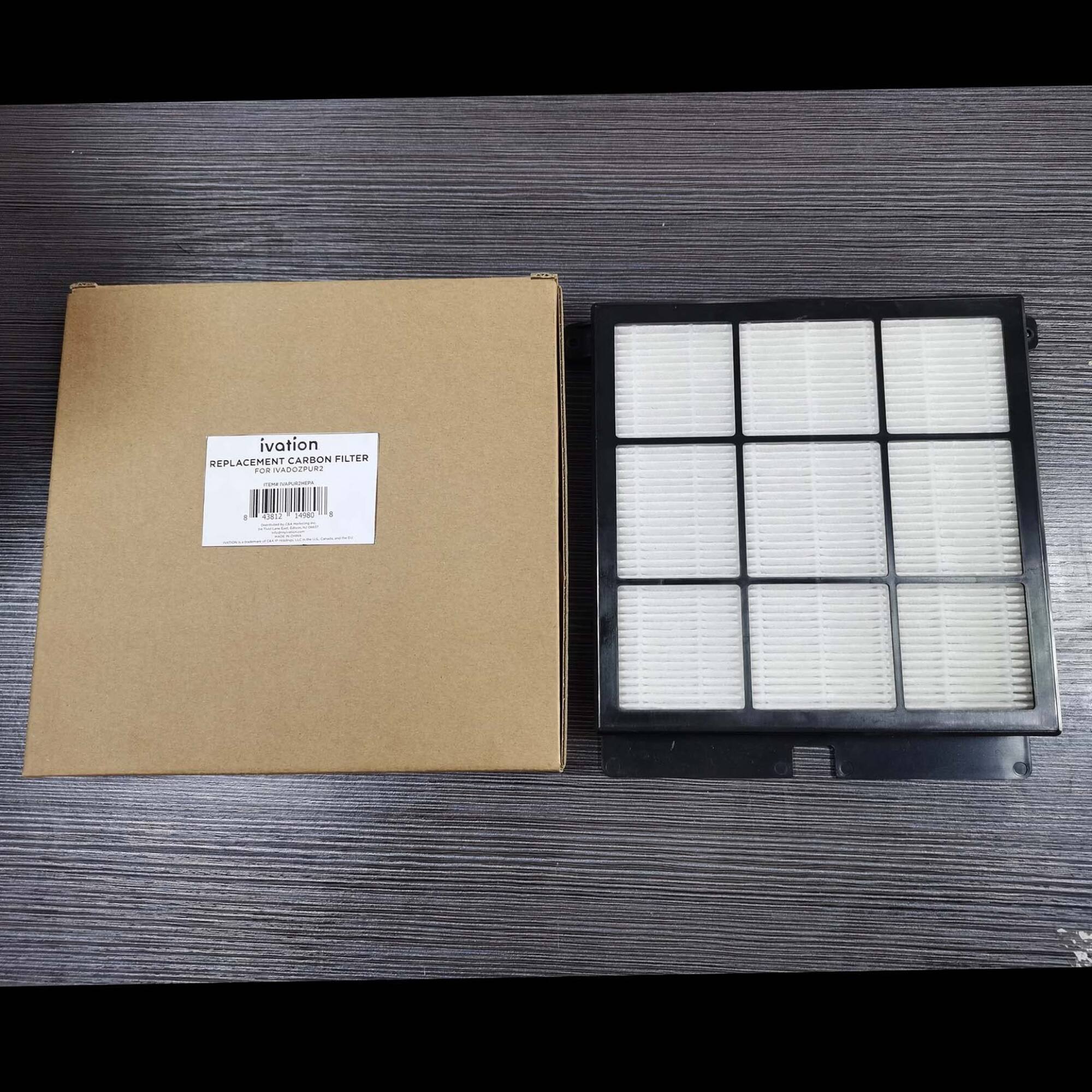 ivation REPLACEMENT CARBON FILTER  
FOR USE IN AO200ZUR2