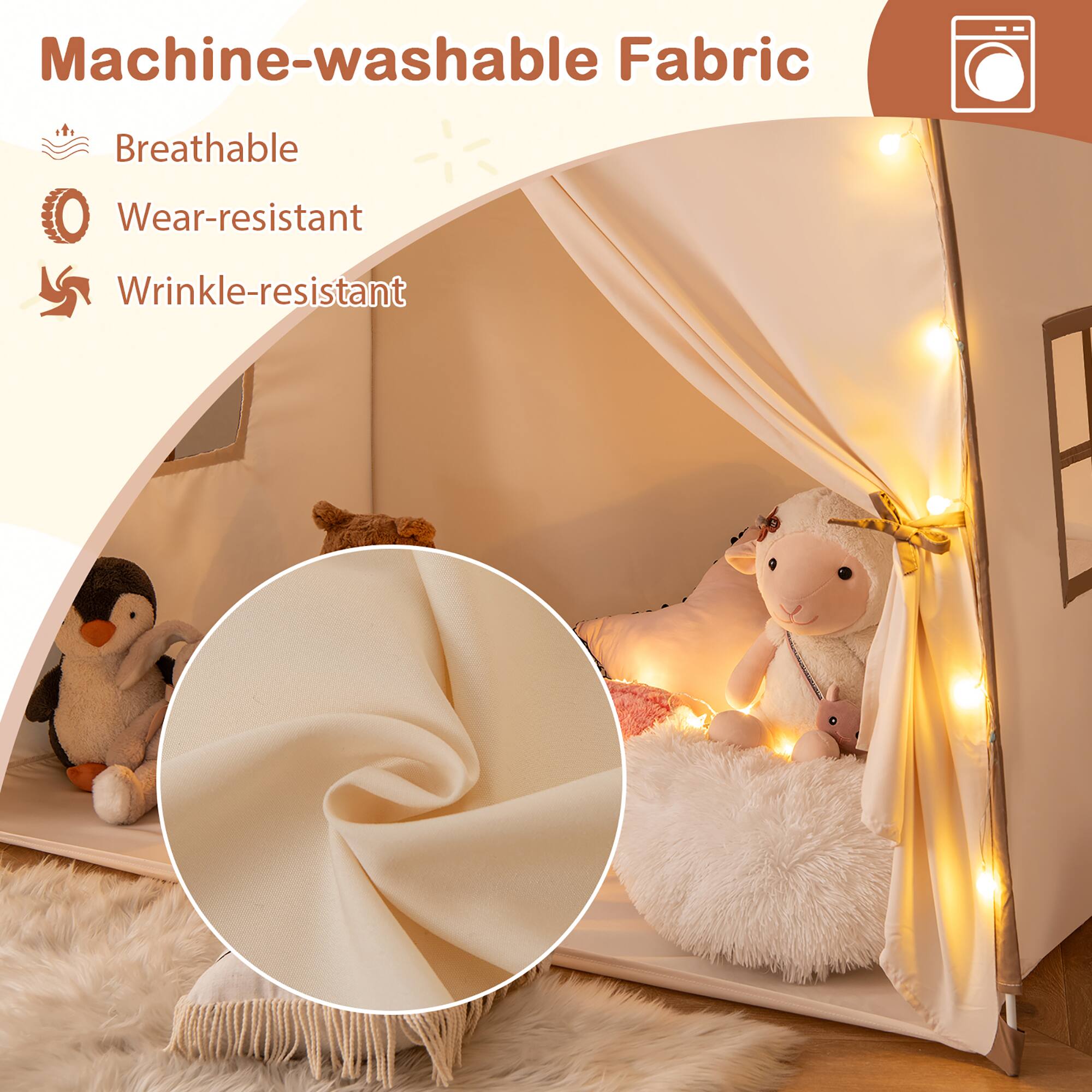 Machine-washable Fabric

- Breathable
- Wear-resistant
- Wrinkle-resistant