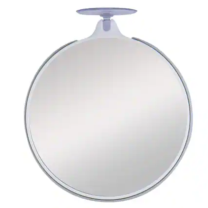 Front. Zadro - Compact Mirror with Dual 10X/5X Magnifications & Suction Cup - Gray.