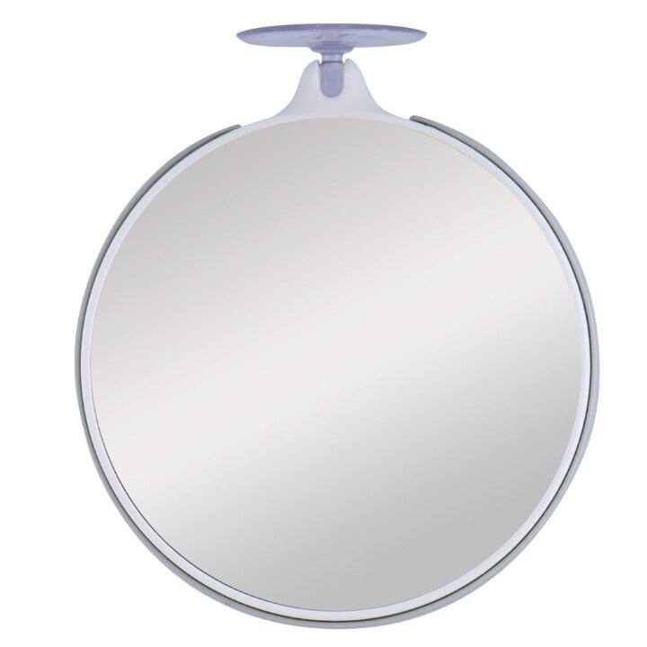 Zadro - Compact Mirror with Dual 10X/5X Magnifications & Suction Cup - Gray