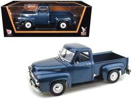 1953 Ford F-100 Pickup 1/18 Diecast Model Car by Road Signature - Dark Blue