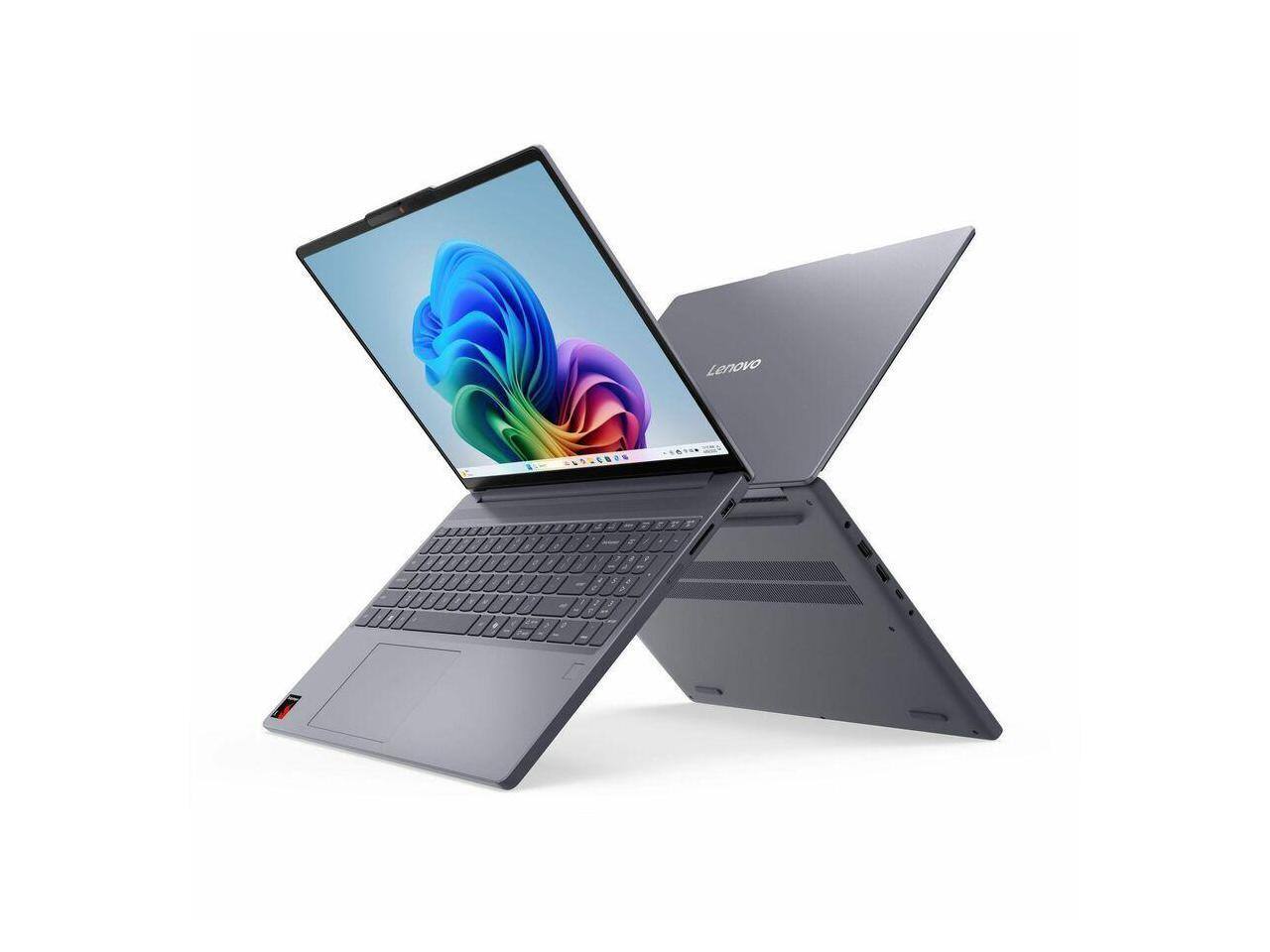 Alt View 5. Lenovo - Lenovo IdeaPad Slim 3 15Q8X10 - 15.3" Touchscreen Copilot+ PC - Snapdragon X X1-26-100 - 16 GB - 512 GB SSD - Luna Gray - Luna Gray.