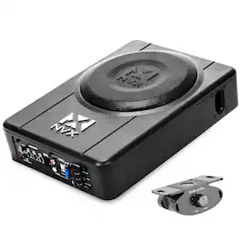 NVX - QBUS8P 150W RMS 8in Amplified and Loaded Under Seat Quick Bass Universal Subwoofer System with Ported Enclosure