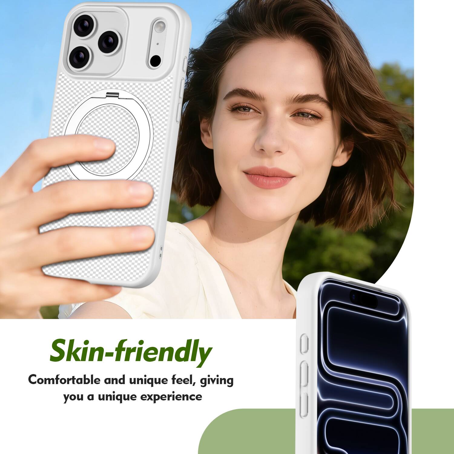 Skin-friendly  
Comfortable and unique feel, giving you a unique experience