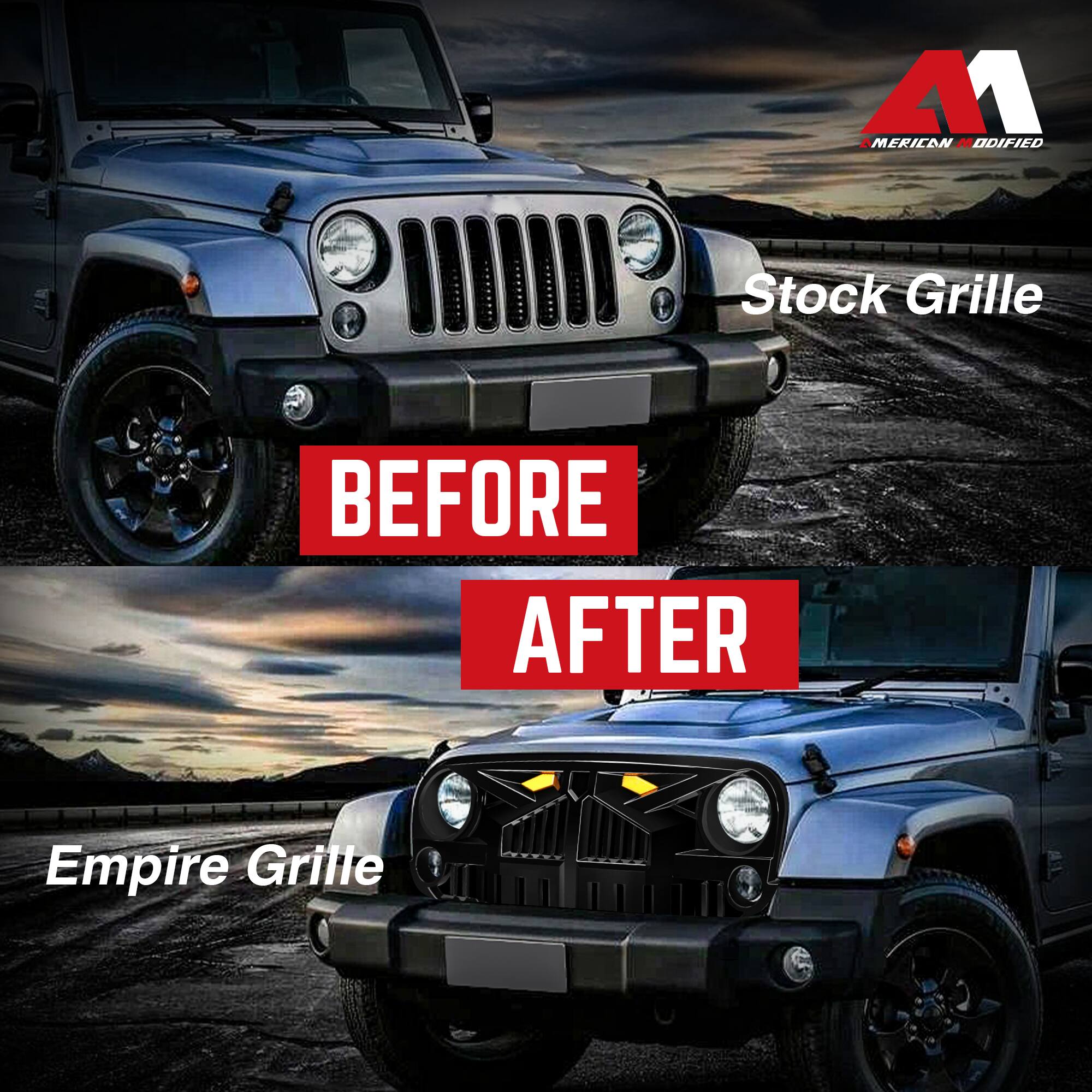 **Before After**

**Stock Grille**

**Empire Grille**