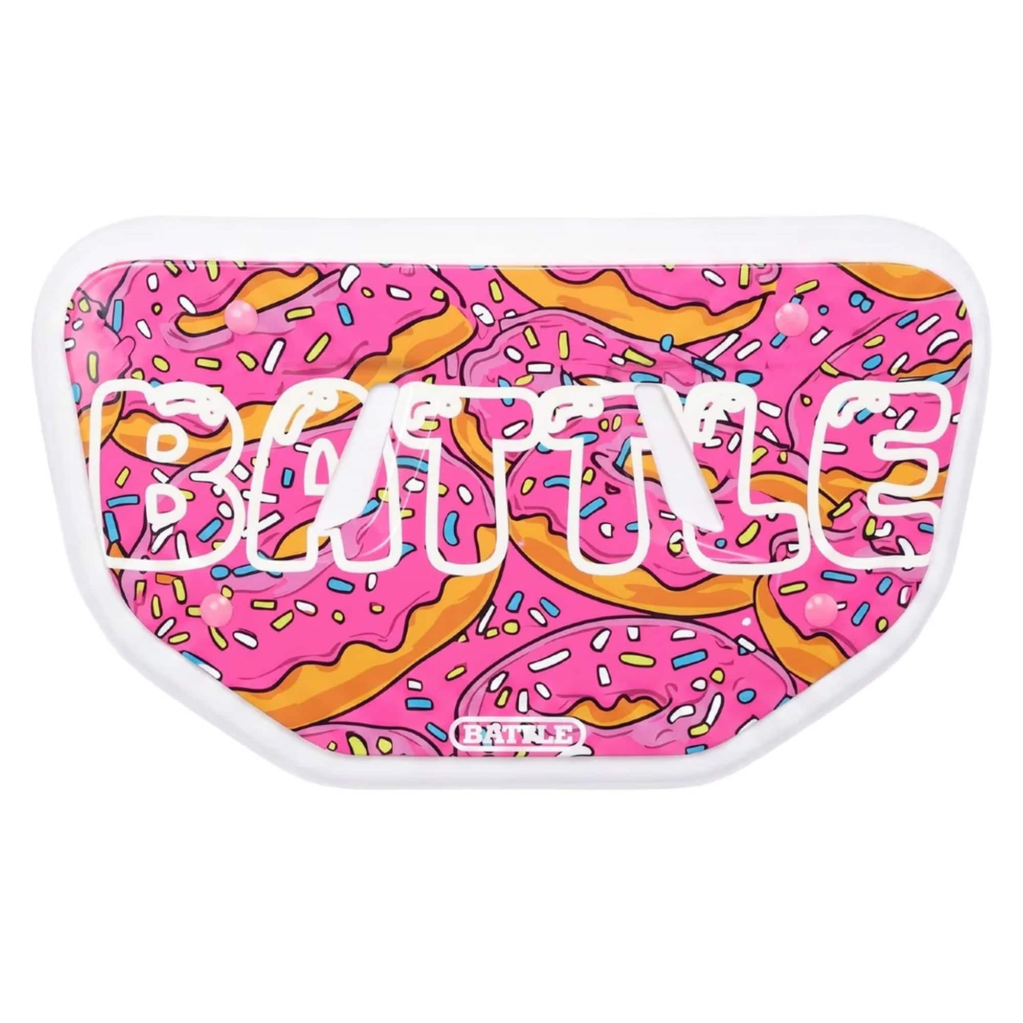 Battle Sports - Adult "Donuts" Back Plate - Pink / White / Black