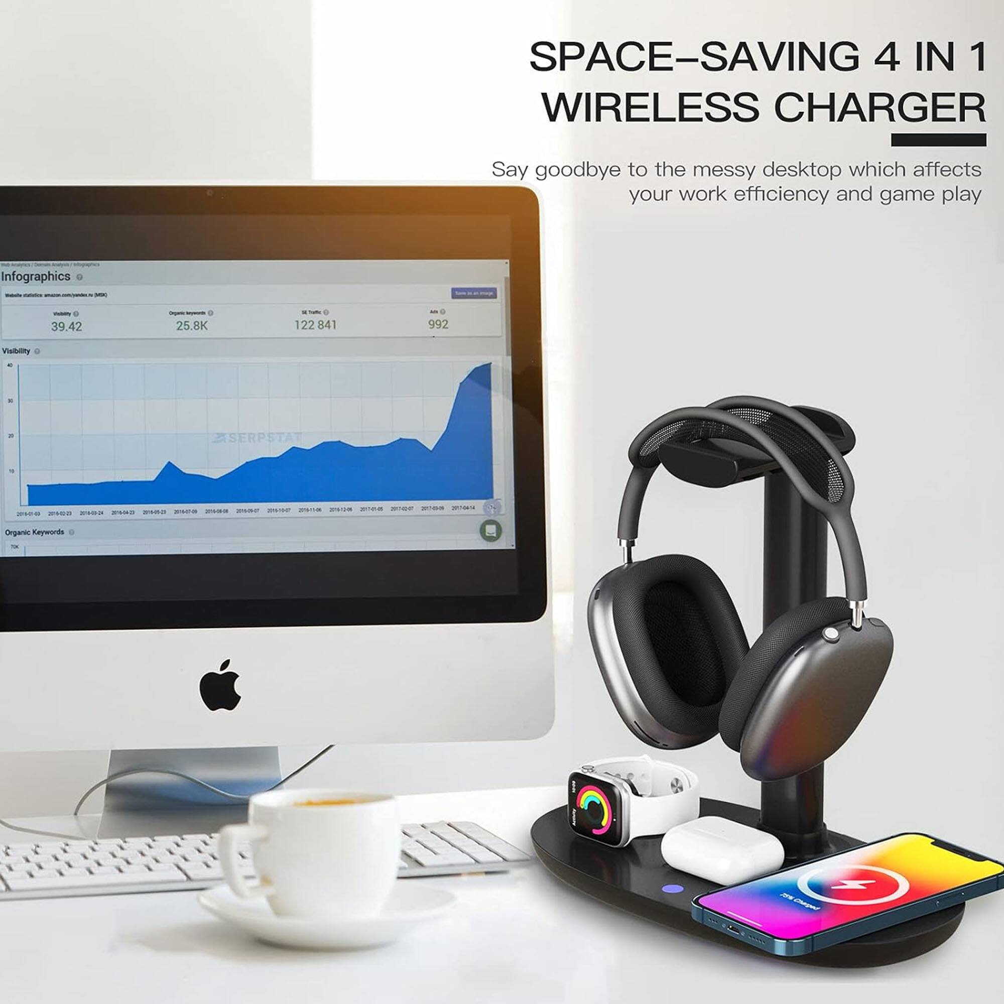 SPACE-SAVING 4 IN 1 WIRELESS CHARGER

Say goodbye to the messy desktop which affects your work efficiency and game play

Infographics - 39.42 - 25.8K - 122 841 - 992

Vieltity - SERPSTAT - Organic Keywords