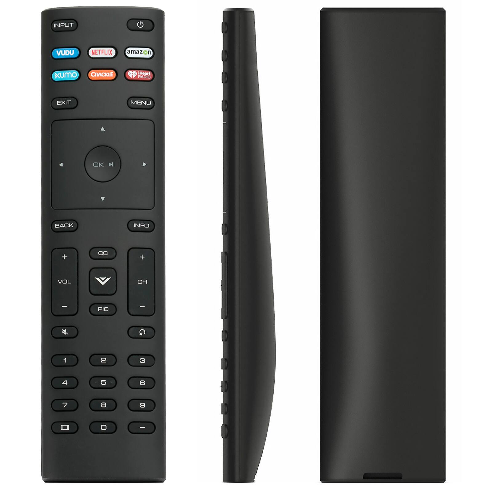 INPUT VUDU NETFLIX amazon xUmO CRACKLE EXIT MENU OK BACK INFO + CC + VOL CH PIC - 0 1 2 3 4 5 6 7 8 9