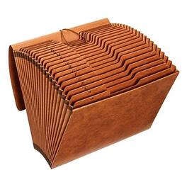 Pendaflex - Heavy Duty Reinforced Paper Stock Accordion File, Alphabetical Index, 21 Pocket, Legal - Brown