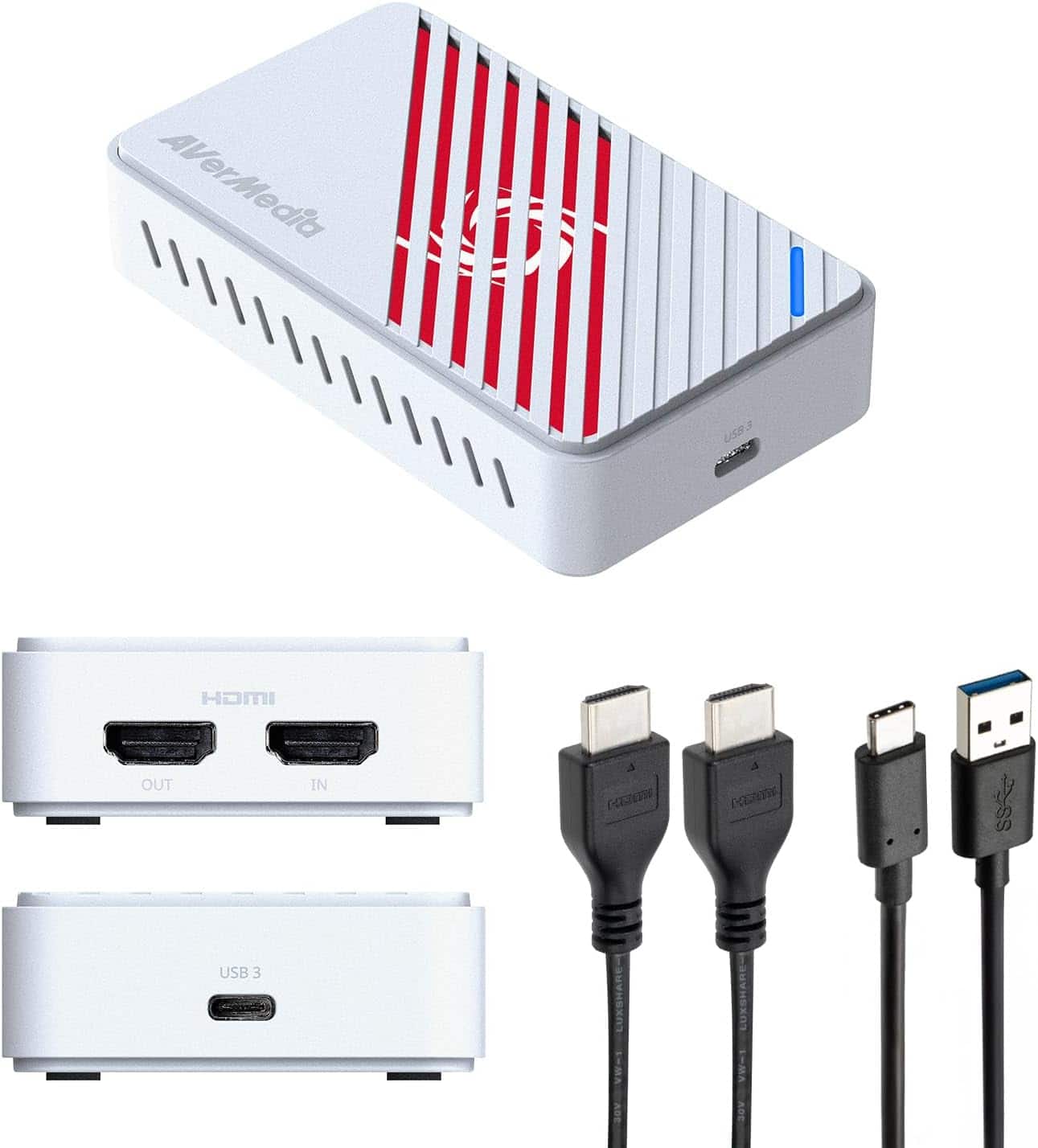 AVerMedia - GC553Pro Live Gamer Ultra S 4K HDMI Capture Card, USB Game Capture Card - White