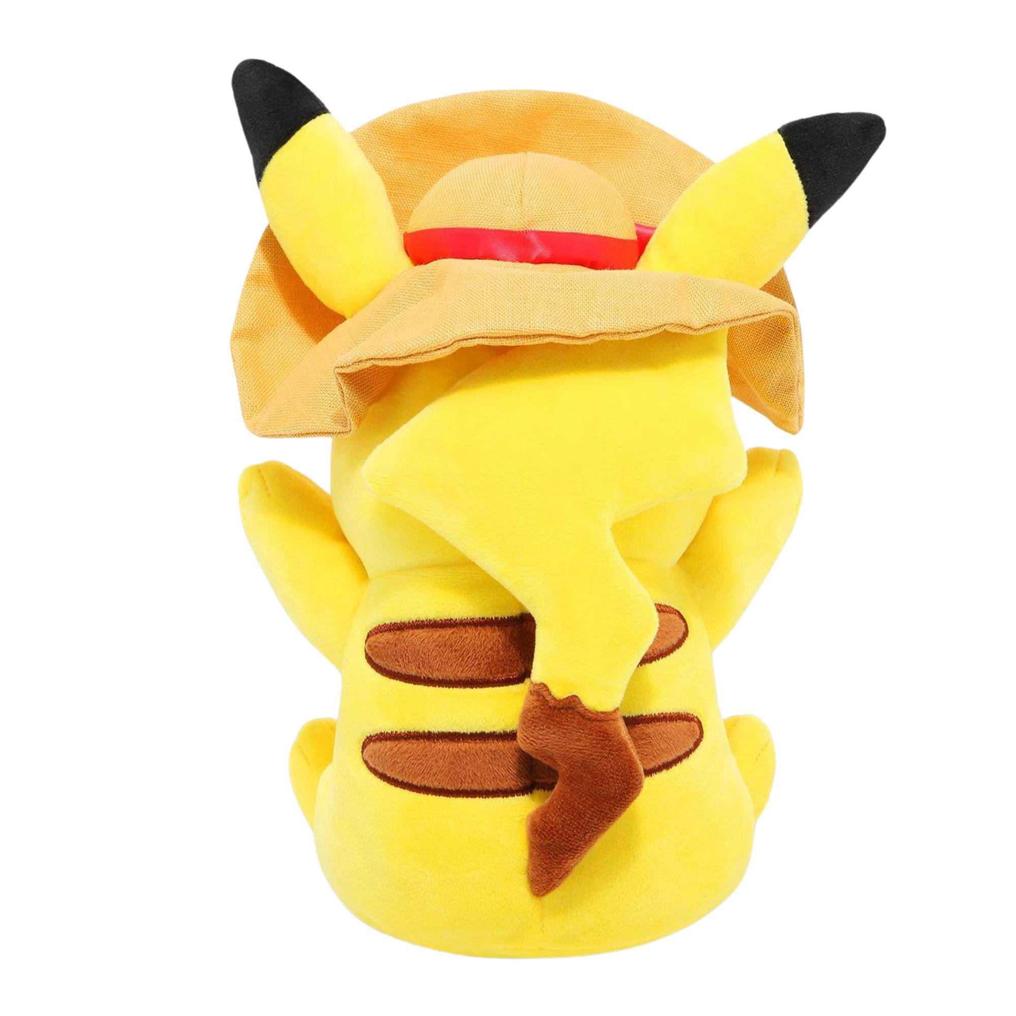 Alt View 2. Jazwares - Pokemon Pikachu with Sun Hat 8-Inch Plush - Multi-Colored.