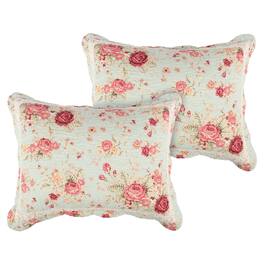 BreeBe - Antique Rose Sham Standard - Blue