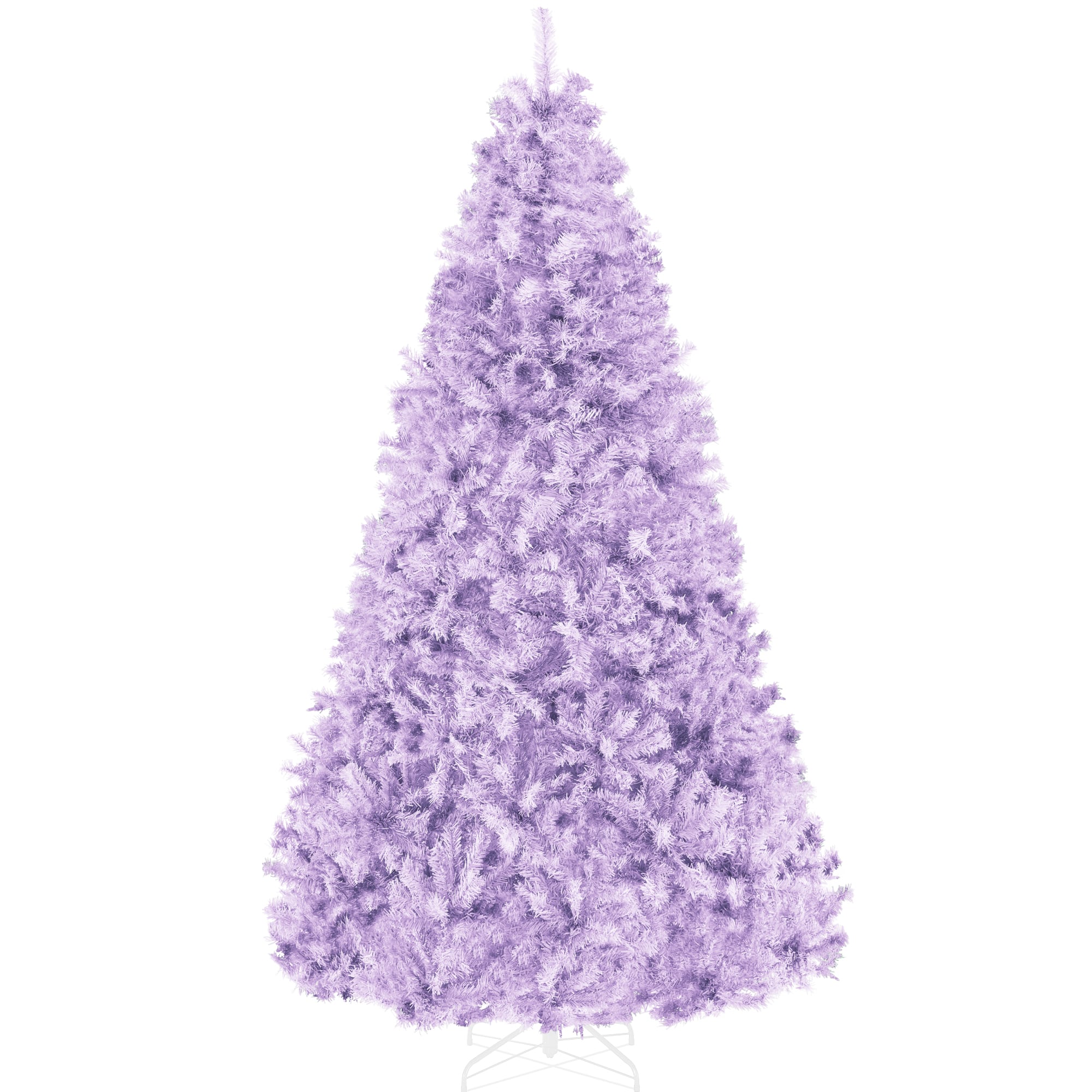 Front. Best Choice Products - Artificial Lavender Christmas Tree, Unlit Pine Design w/Easy Assembly - Lavender.
